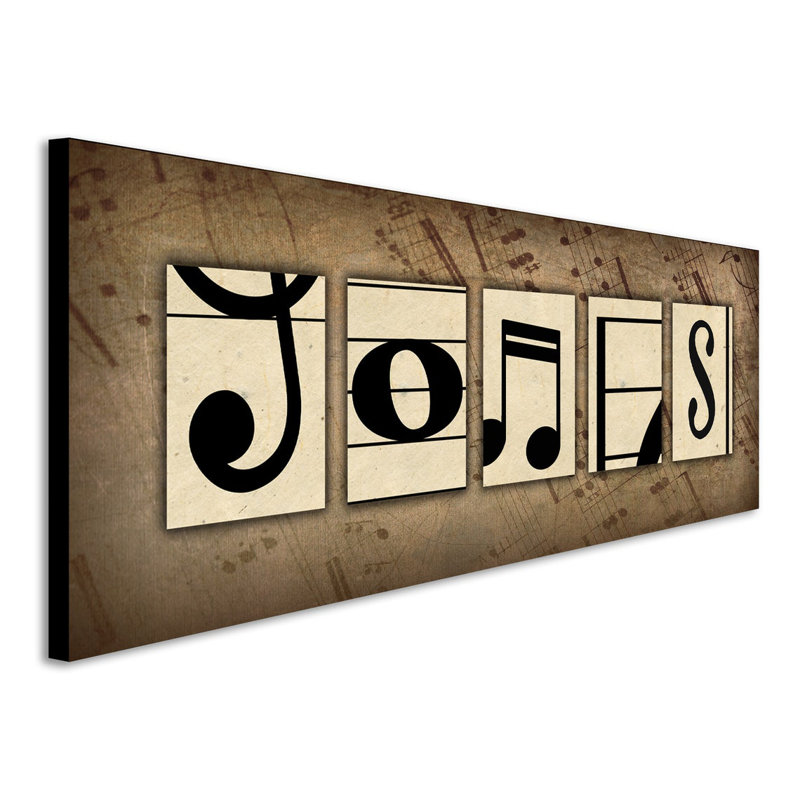 Musician Letters Name Art by Personal Prints - Print, Yes