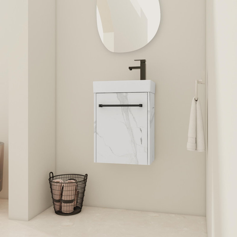 Wall Mount Bathroom Vanity with Sink
