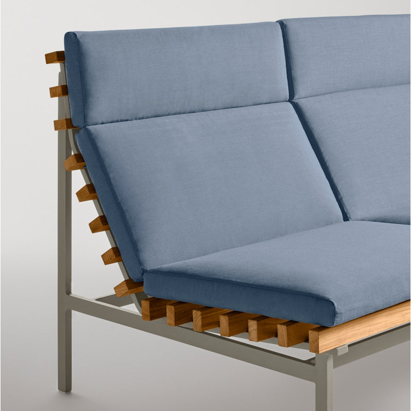 Perch Outdoor 3 - Seat Patio Sofa, Sunbrella Haze, Charcoal