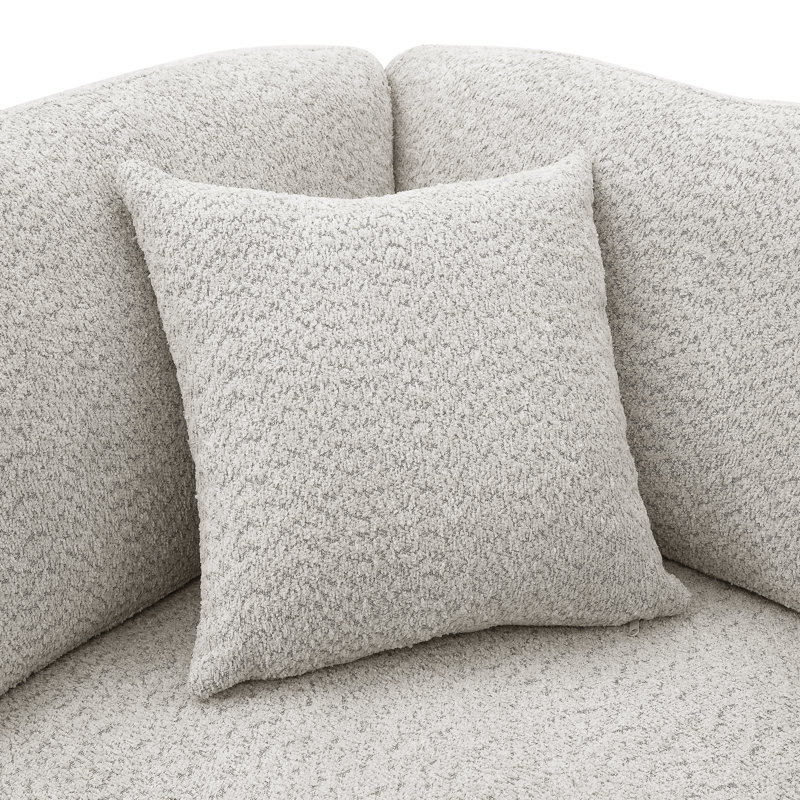 Canapé modulaire Everden, H 33 po x l 144 po x P 112 po, Cream Polyester