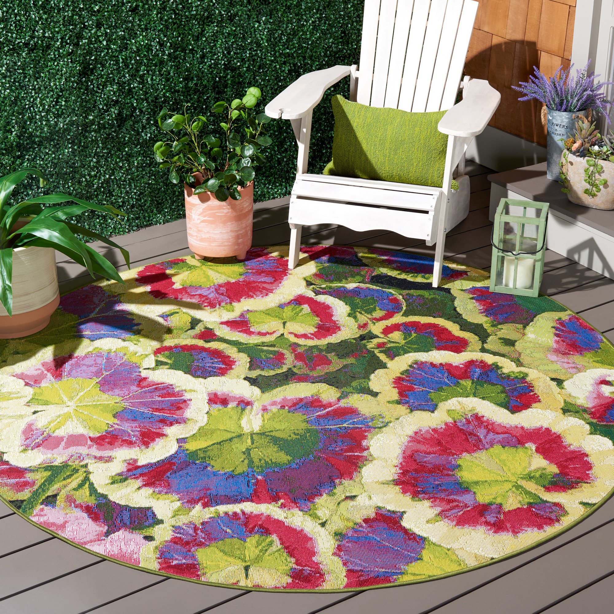 Lark Manor Arainna Floral Rug & Reviews | Wayfair