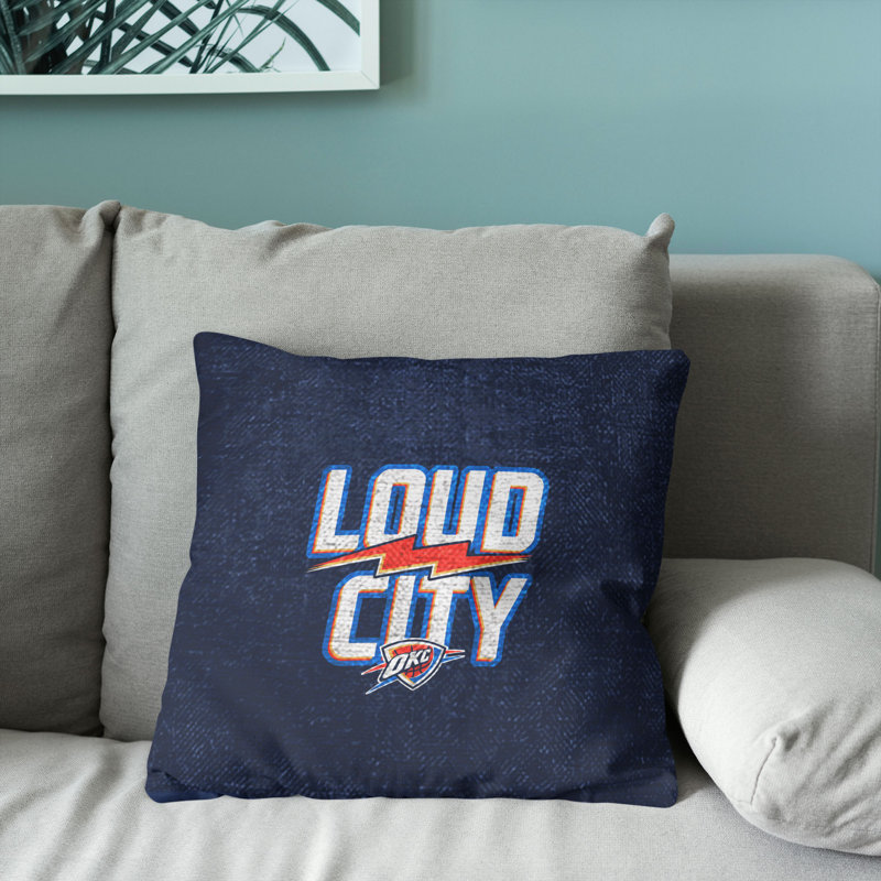 Coussin NBA Oklahoma City Champs Thunder Hoopla, Bleu Oklahoma City