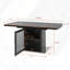 Table de salle à manger extensible avec armoire de rangement-815606686