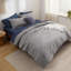 Ensemble d'édredon pour grand lit - Ensemble de literie pour grand lit 7 pièces blanc toutes saisons, lit contrastant de style bohème dans un sac avec édredon, draps, taies d'oreiller et taies décoratives-105522622-105522619