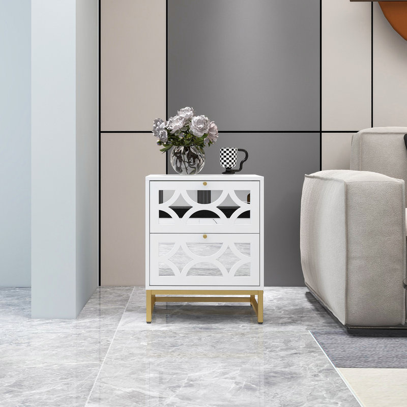 Ensemble de tables de chevet 2 tiroirs