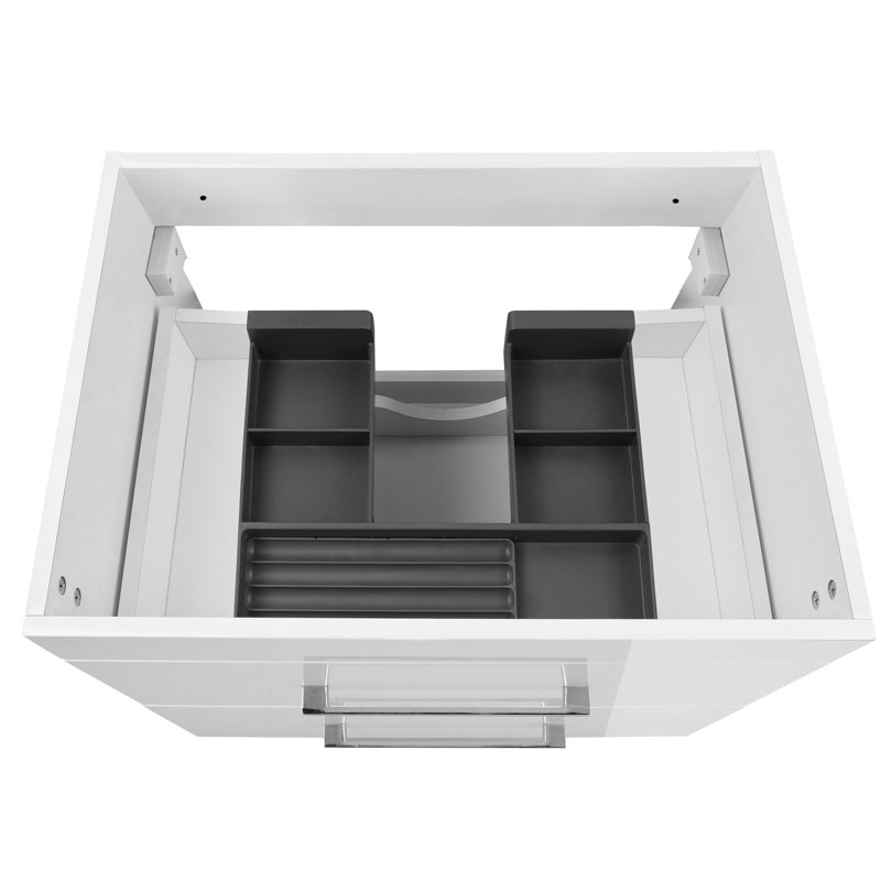 Grain Wall-Mounted Bathroom Vanity, Glossy White