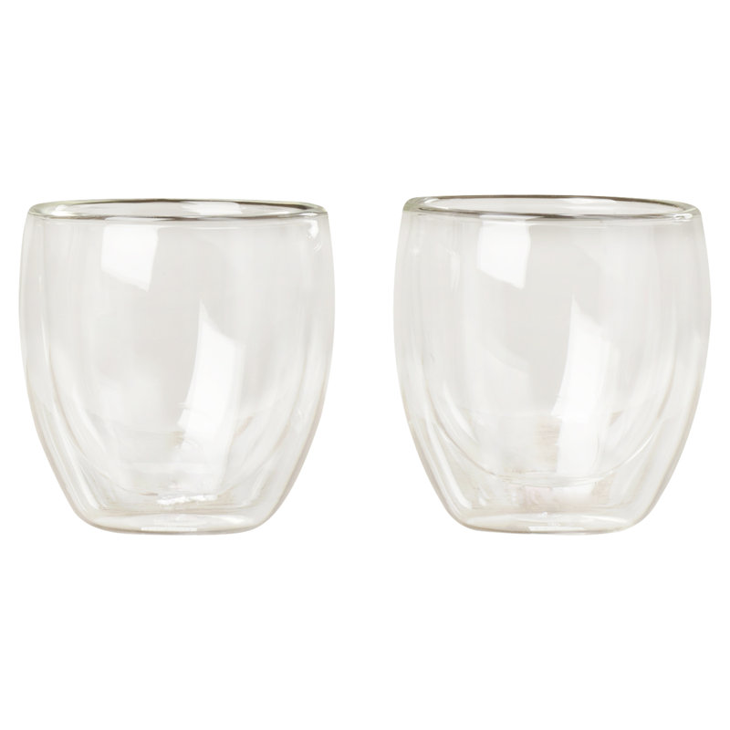 Verre à double paroi Pavina, 2,5 oz, Ensemble de 2