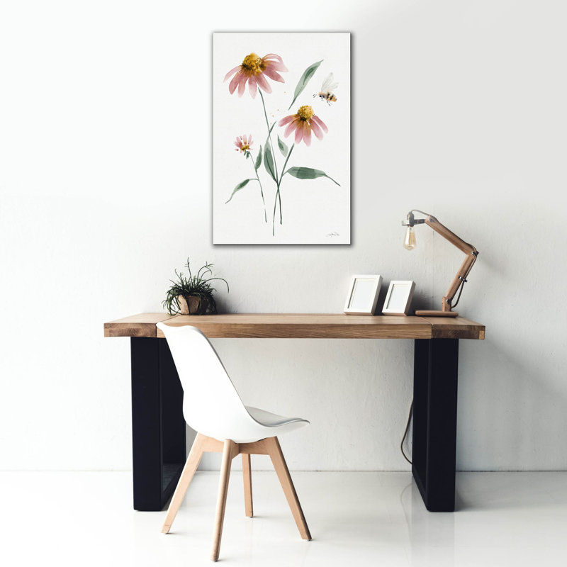 Art mural sur toile Winston Porter «Wild For Honeybloom Wildflowers 5» par Katrina Pete, H 40 po x l 26 po x P 1,5 po
