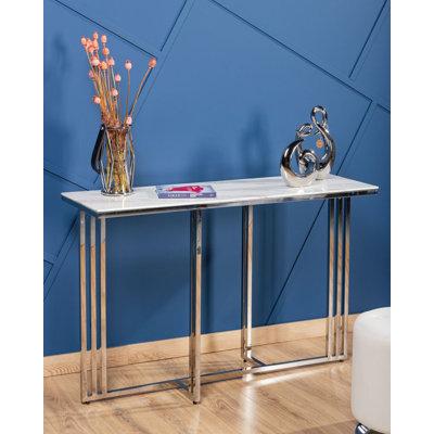 Hodgdon 120cm Glass Top Console Table