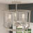 Melstone 3 - Light Dining Room Chandelier Steel Dimmable Glass Flush Mount Ceiling Light-780656373