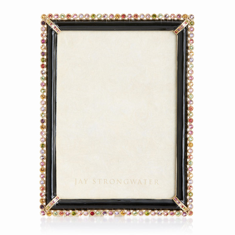 Rectangle Picture Frame, Gold/Pink/Black, 5" x 7"