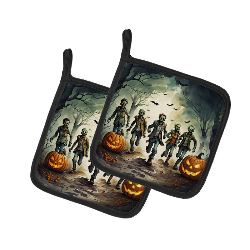 Paire de poignées Zombies Spooky Halloween