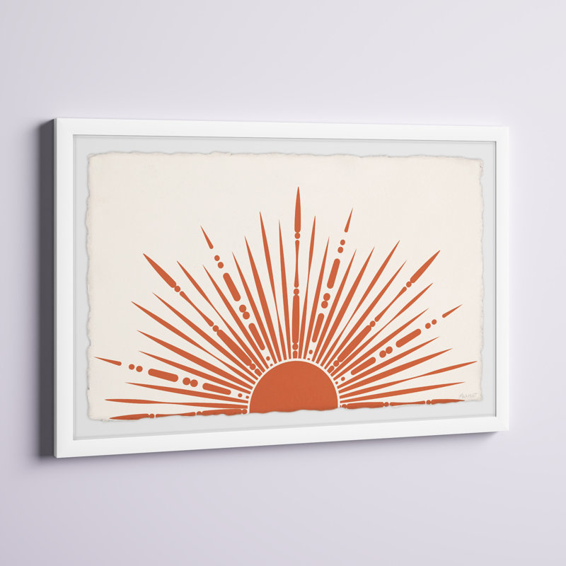 «The Sun Rays», reproduction encadrée, H 16 po x l 24 po x P 1,5 po