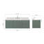  Ensemble de meuble-lavabo mural rectangulaire rectangulaire de 60 po avec comptoir à quartz blanc Carrara de 1,5 po Ensets-500080547-500080549