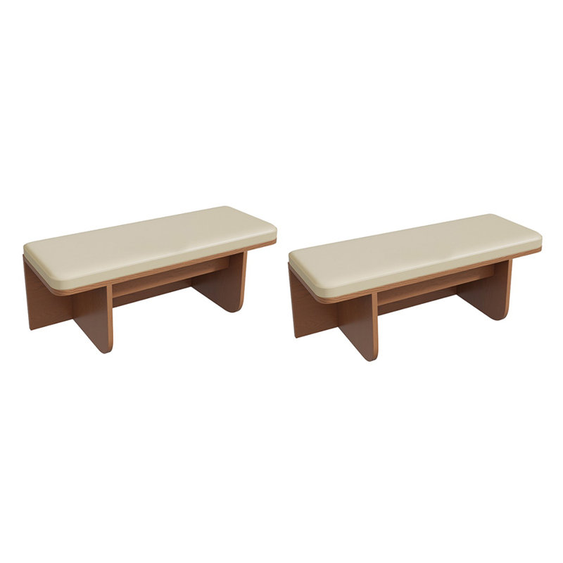 Banc rembourré en similicuir Rayniah