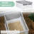 Gray Fully Enclosed Cat Litter Box with Front Entry & Top Exit