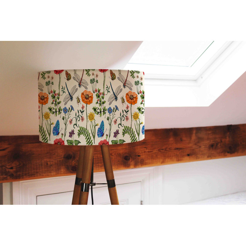 Drum Cotton Pendant Shade ( Uno ), 25cm H x 40cm W x 40cm D