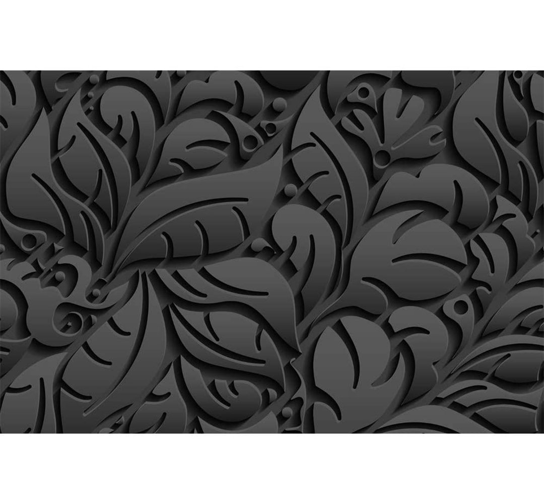 Modern Abstract Peel & Stick Floral Border IDEA4WALL 