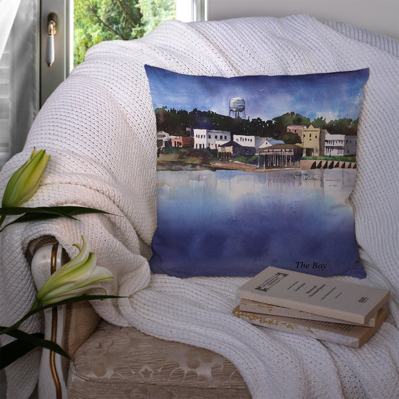 Coussin décoratif bleu intérieur/extérieur