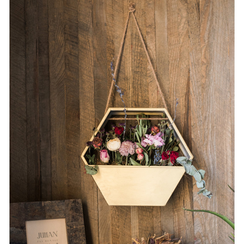 Pot à fleurs en fer Marinello, H 11,8 po x l 13,6 po x P 4,7 po