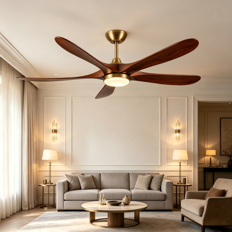Ventilateur de plafond 62 po Mid-Century