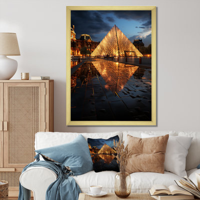 «Paris Louvre Illumination», reproduction sur toile