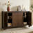 Buffet Storage Cabinet For Dining Room, Kitchen, Wood 4-Door Sideboard With 4 Compartments-115163526