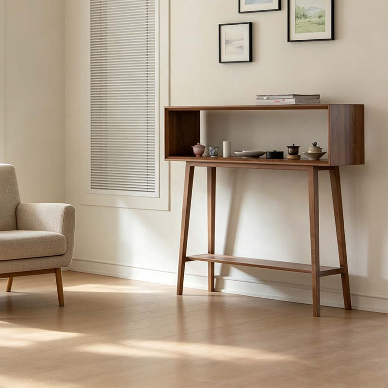 Console semi-ouverte en bois de frêne massif
