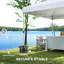 10X 10 Ft Party Tent Pop Up Canopy Tent With 2 Half Sidewalls With Wheeled Carry Bag
