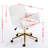 Black Home Office Chair - Adjustable, Golden Metal Base, Foam Filled For Work A&A Furniture Study Appliance Chair, Base-1121299528