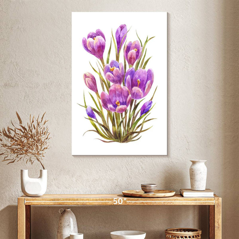 Harnek Crocus Flower Cluster, 24" H x 16" W