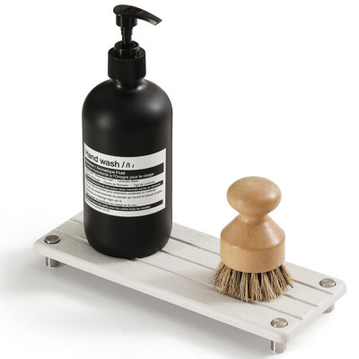 Quick Dry Bathroom Tray And Kitchen Sink Storage Box, Absorbent Countertop Sponge Holder Soap Dish