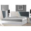  Lit plateforme solide Rochdale (DEL avec miroir fumé) -23547555