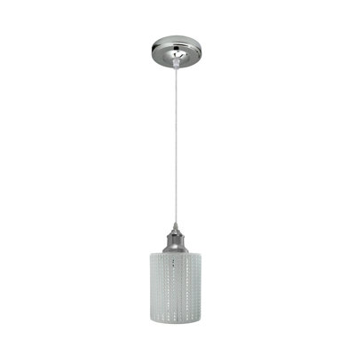 Epraxia 1 - Light White Drum Pendant