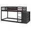 Lit superposé simple au-dessus de simple avec 4 tiroirs et 3 tablettes-582975975