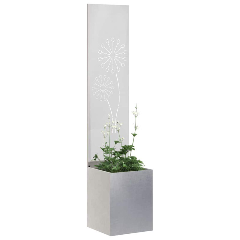 Planter Box, Sliver, 140cm H x 32cm W x 32cm D