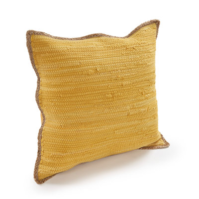 20" X 20" Cotton Blend Zippered Pillow