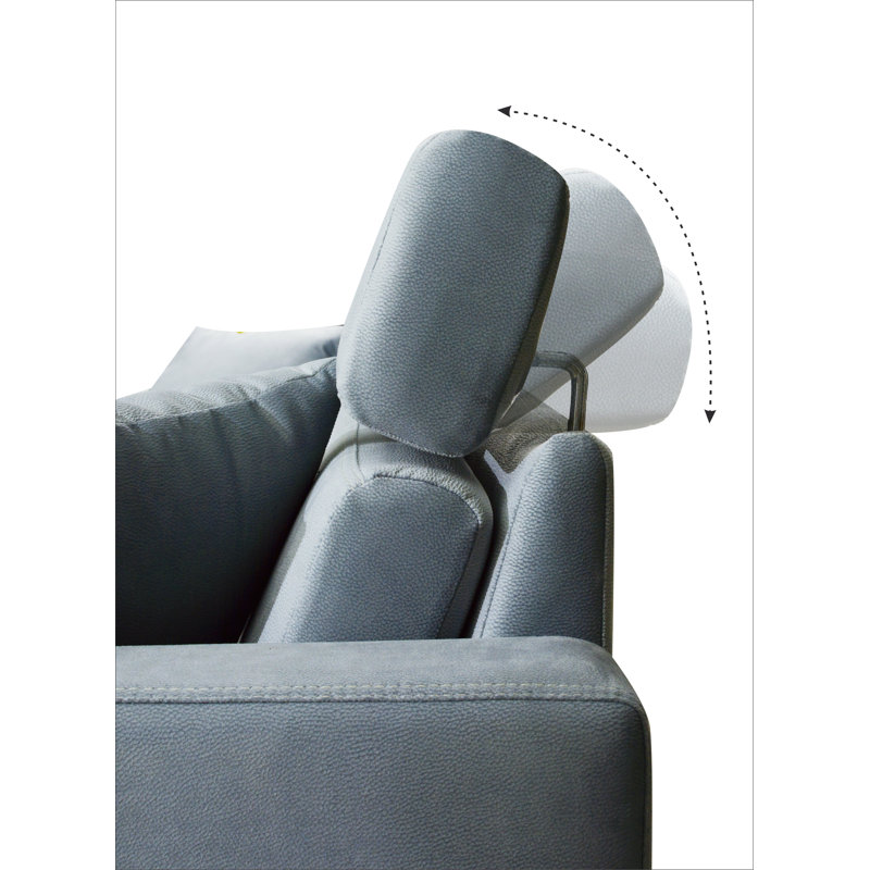 Daveney 3 Seater Sofa Bed, Fold Out, Sky, Right Hand Facing