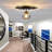 Small Black Flush Mount Ceiling Light With Glass Globe Sputnik Starburst Chandelier 1-Light Close To Ceiling Light Fixture For Hallway Dining Room Bedroom Kitchen Foyer Closet Bathroom