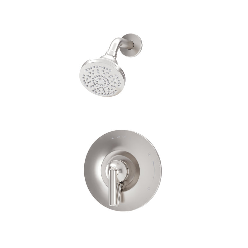 Birch HydroMersion Single Handle Shower Trim Kit, Satin Nickel