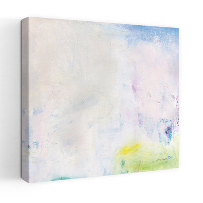 Contemporary Candy Clouds I With Abstract Blue Art
