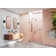Illume 53 in. x 78 in. Fully Frameless Wall Hinge Shower Door