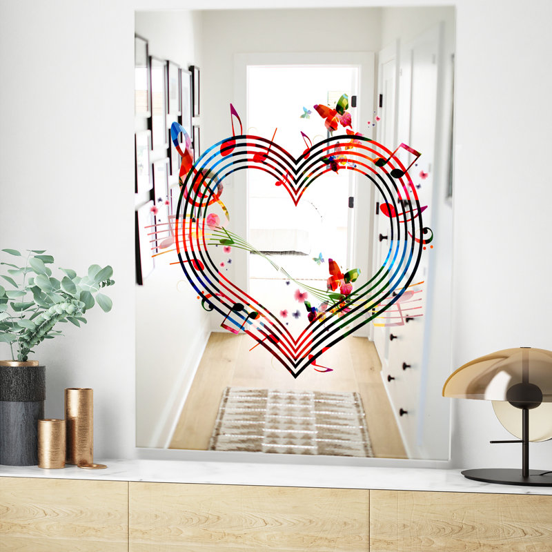 Miroir mural Notes V, H 39,4 po x l 29,5 po