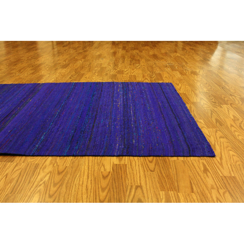 Eideen Silk Striped Indoor Rug, Rectangle 4'7" x 6'7"