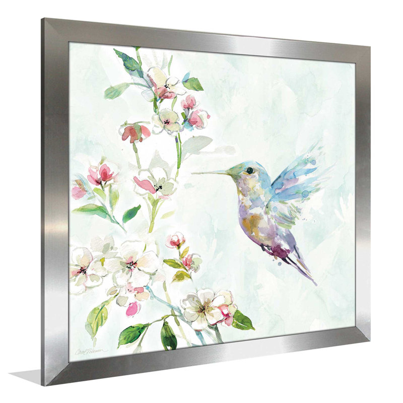«Hummingbird II» par Carol Robinson - reproduction imprimée, H 27,5 po x l 27,5 po x P 0,75 po