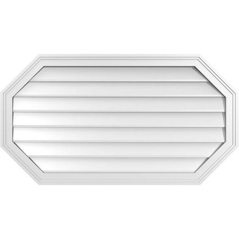 Évent horizontal gondole allongé en surface octogonal Signature, H 22 po x l 40 po x P 1,5 po