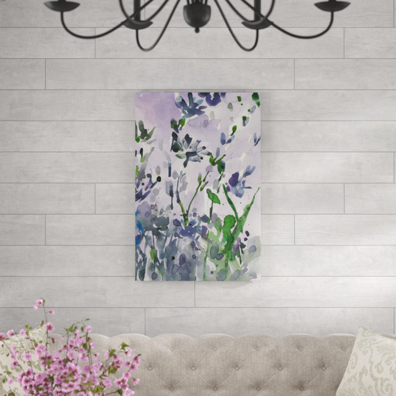 «Garden Moment II», peinture sur toile, H 36 po x l 24 po