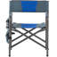 Chaise pliante bleue / grise pour les aventures en plein air avec
