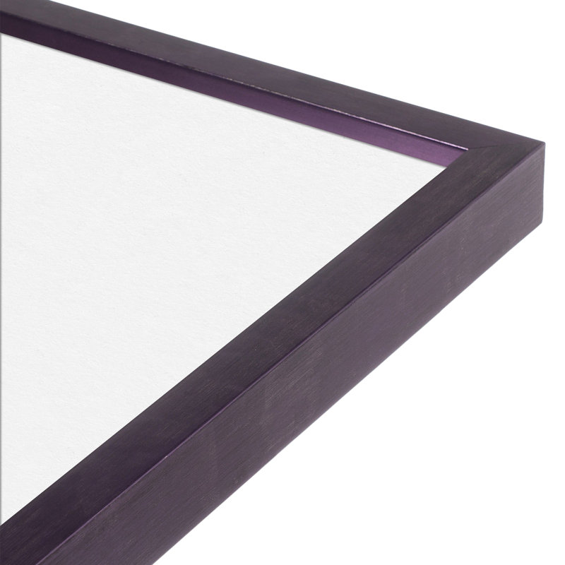Linnson Wood Picture Frame with Mat, Purple, 11" x 14", 20" x 20"