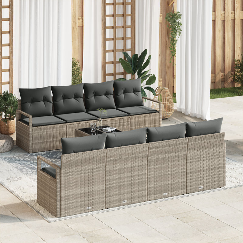 120cm Wide Patio Sofa with Cushions